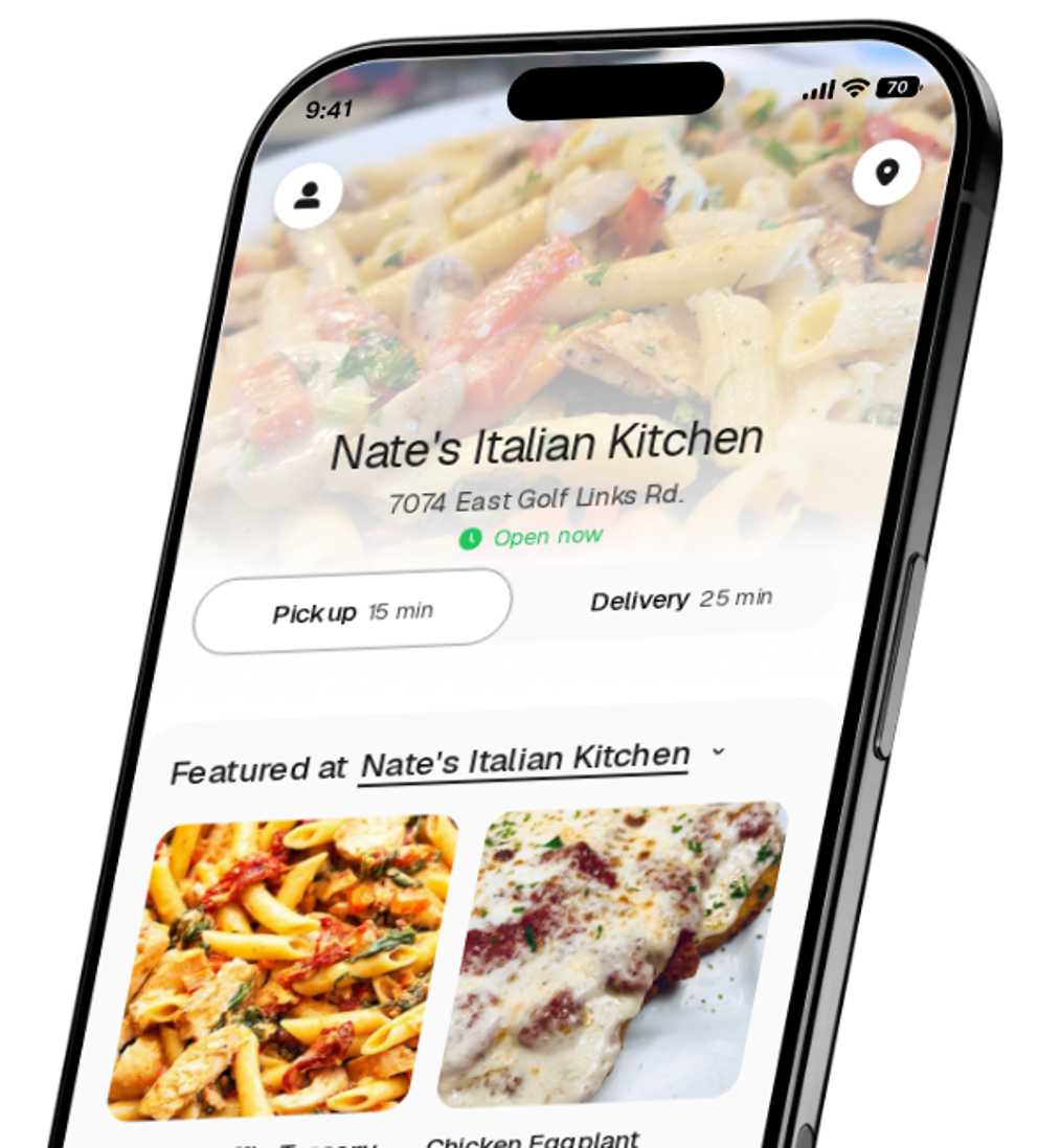 Nate's Italian Kitchen app preview