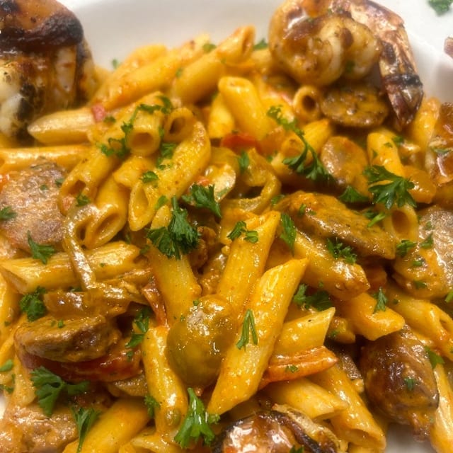 Cajun shrimp Pasta.