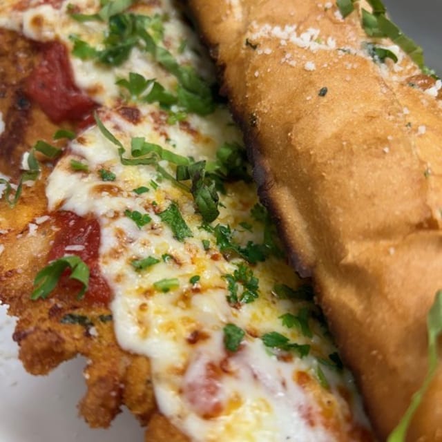 Chicken Parmigiana Sandwich.