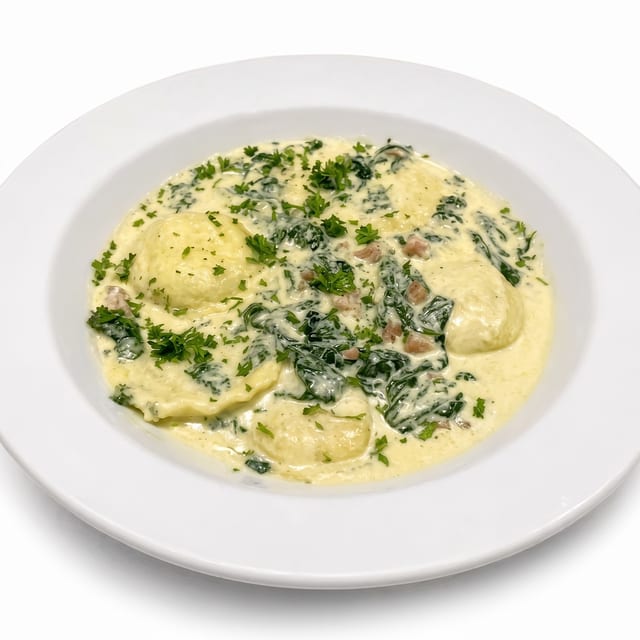 Spinach Ravioli.