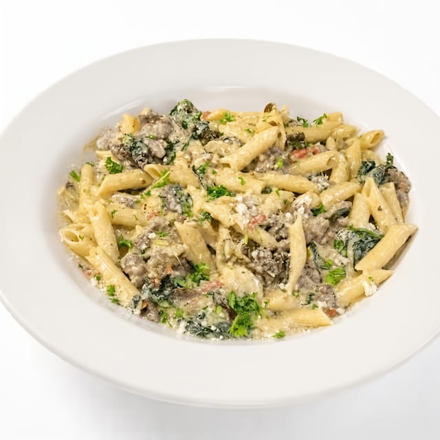 Steak and Spinach Pasta.