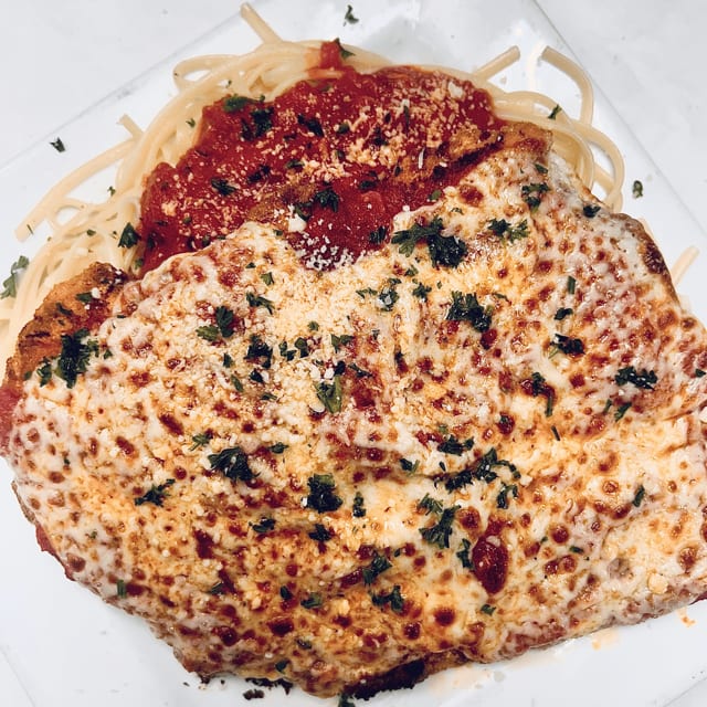 Chicken Parmigiana.
