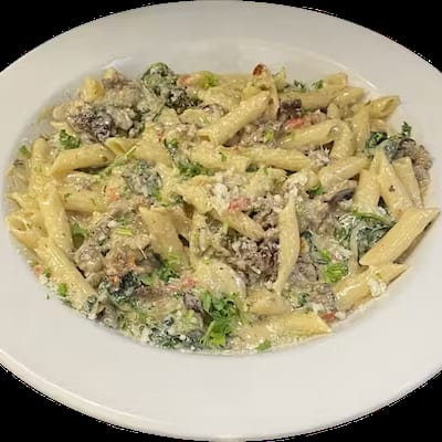 Steak and Spinach Pasta.