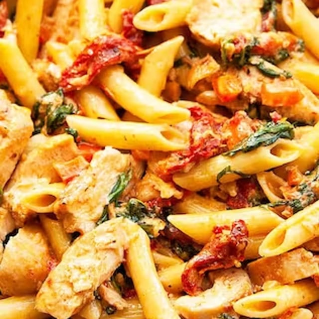 Creamy Truffle Tuscany Pasta.