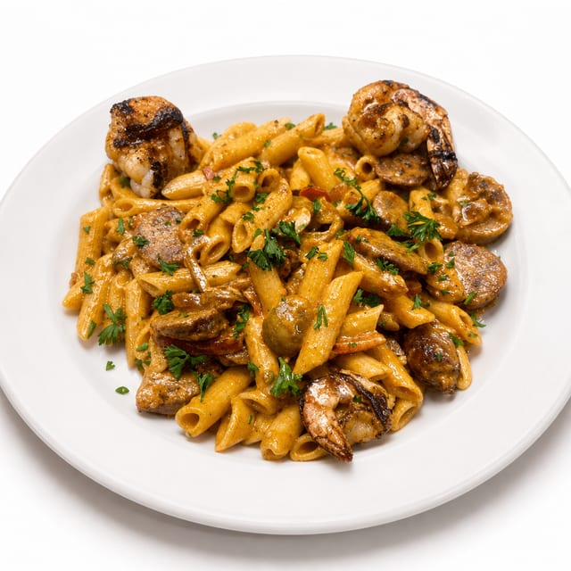 Cajun shrimp Pasta.