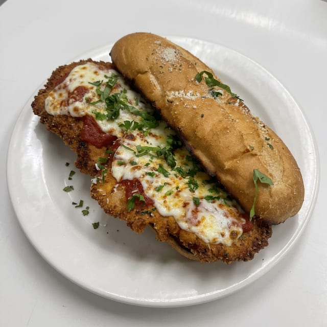 Chicken Parmigiana Sandwich.