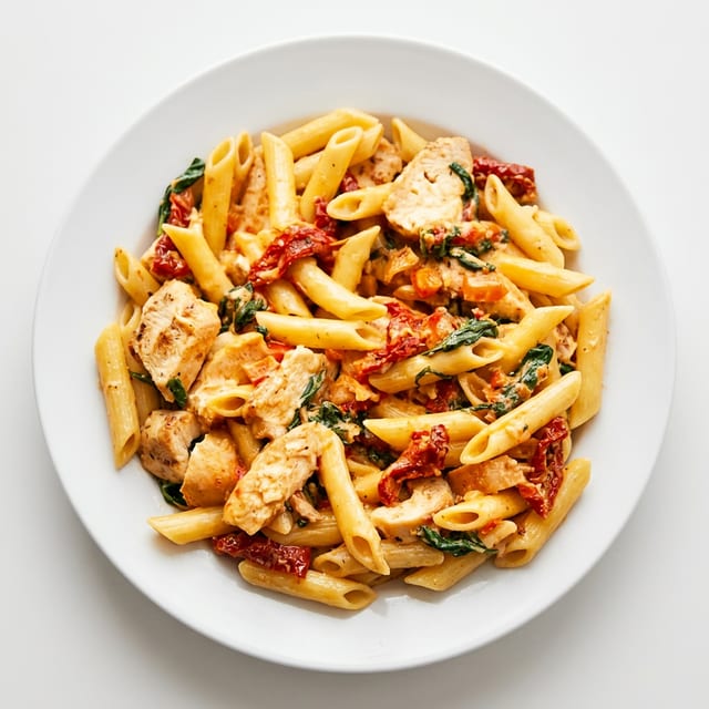 Creamy Truffle Tuscany Pasta.