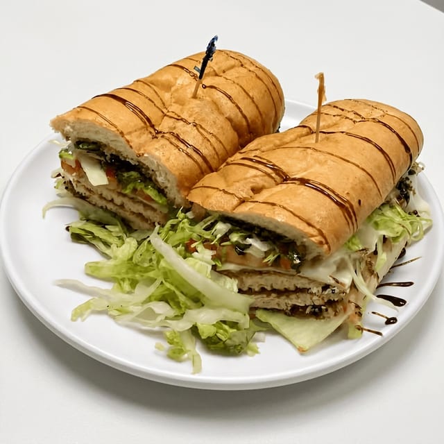 Grilled Chicken Prosciutto Sandwich.